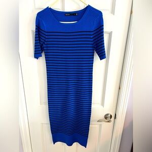 Karen Millen Blue Bodycon Midi Dress